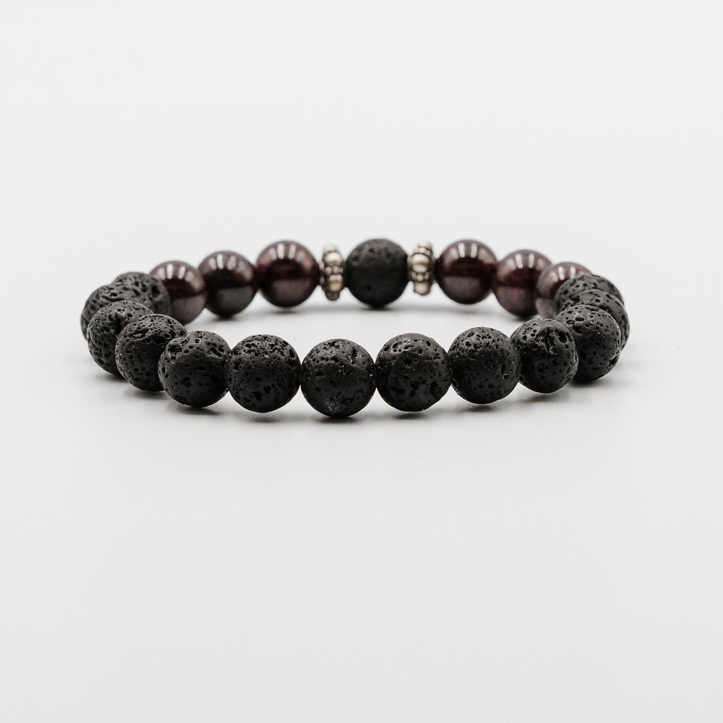 Noir Volcanic Bracelet – raw volcanic energy mens gemstone bracelet | Stone N Luxe