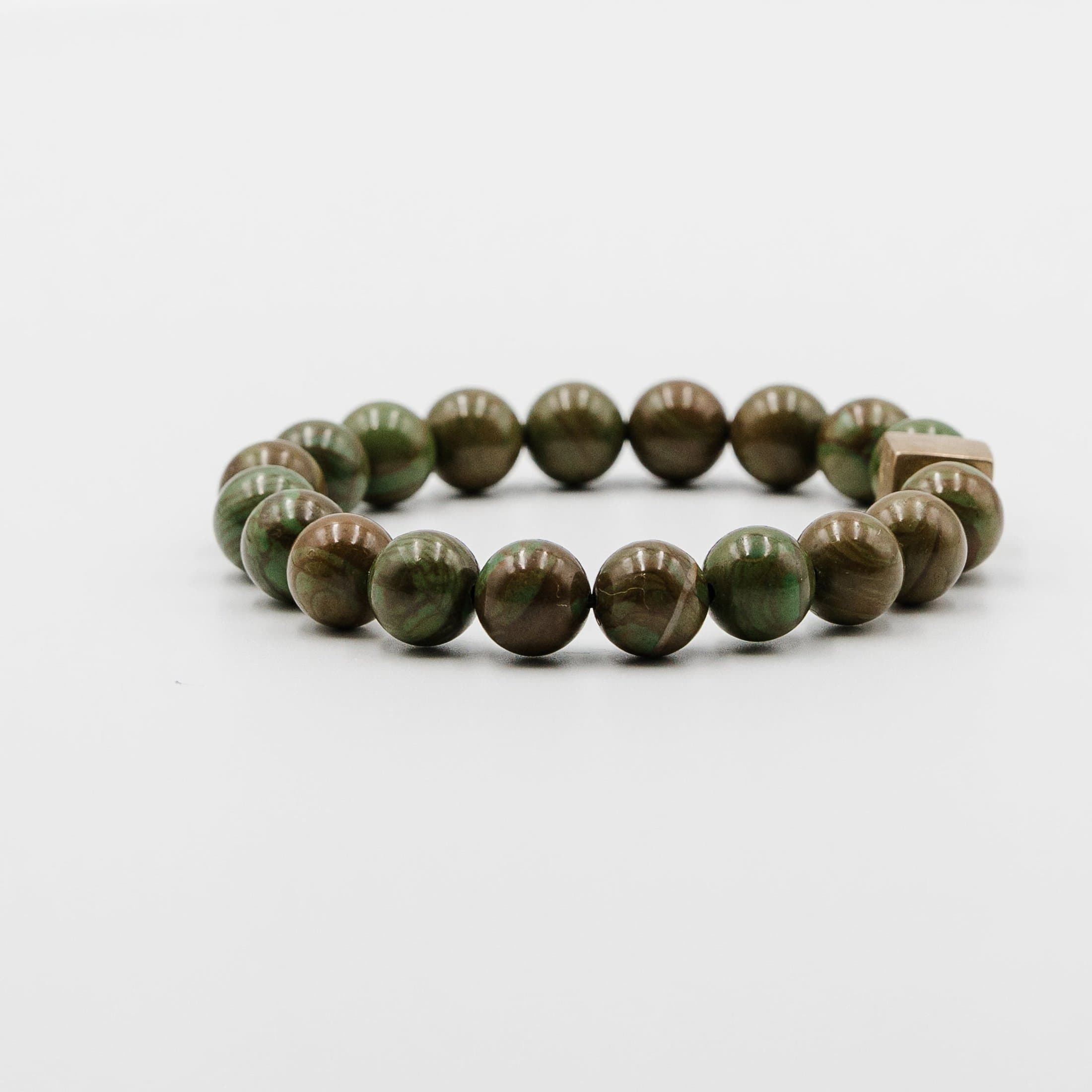 Imperial green jasper bracelet – productfoto
