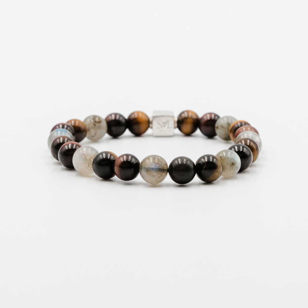 Primal Eclipse Bracelet – earthy tone gemstone bracelet | Stone N Luxe