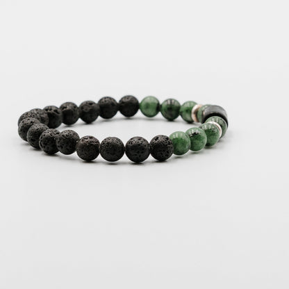Imperial Ember Bracelet – fierce dragon bead gemstone bracelet worn on wrist | Stone N Luxe